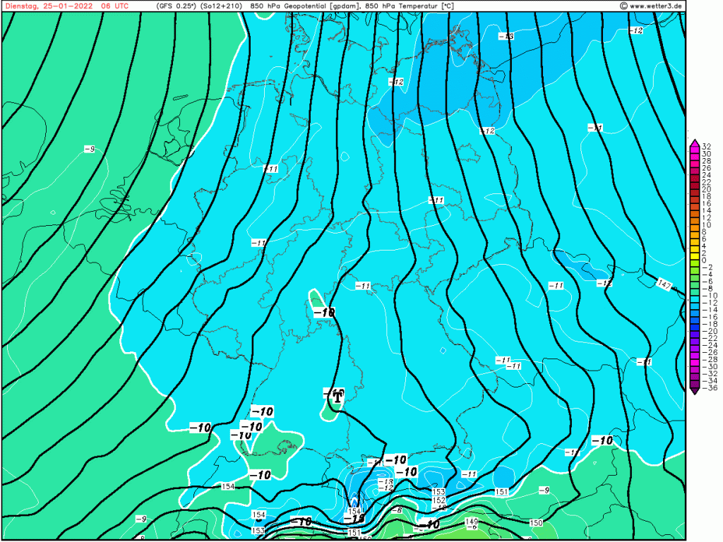 Wintereinbruch Nr. 2 zum Dienstag,&nbsp;25.1.2022