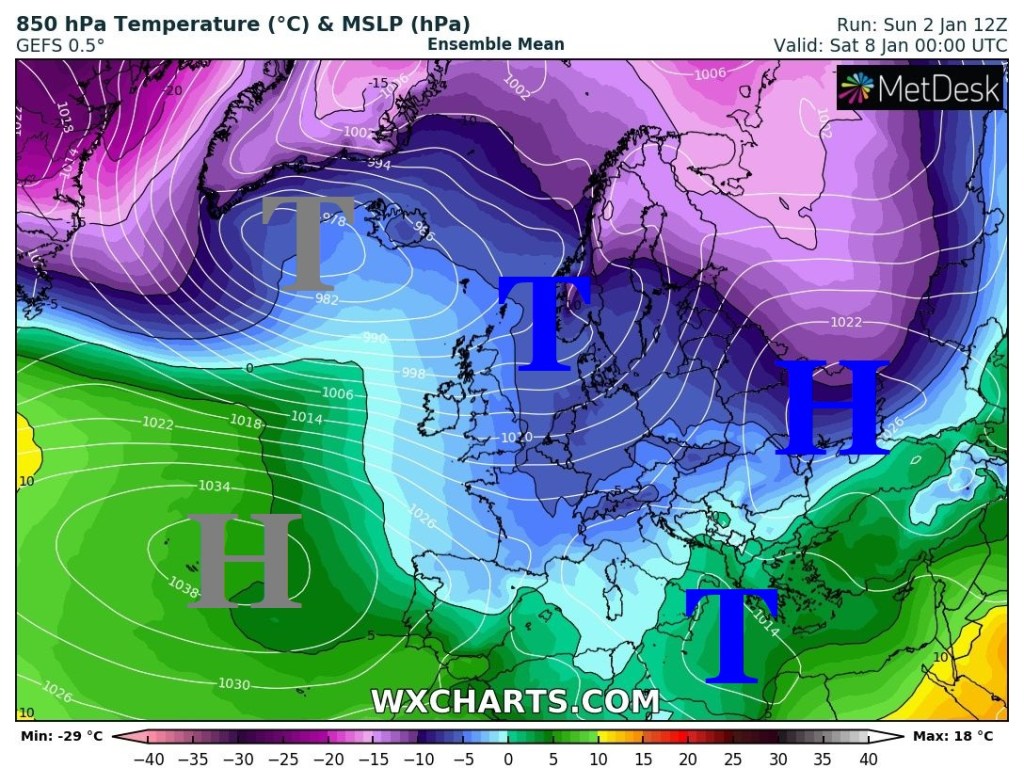 Festgefahrene Großwetterlage mit winterlichem&nbsp;Touch