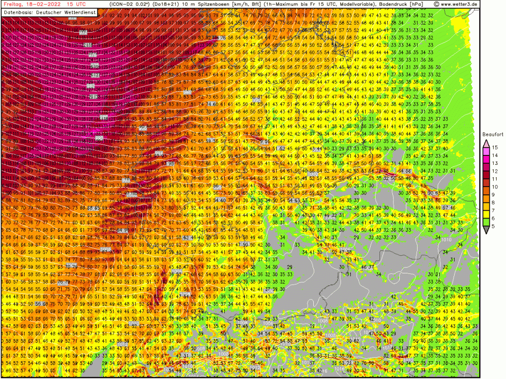 Warnlage: ZEYNEP kommt mit&nbsp;Vollgas