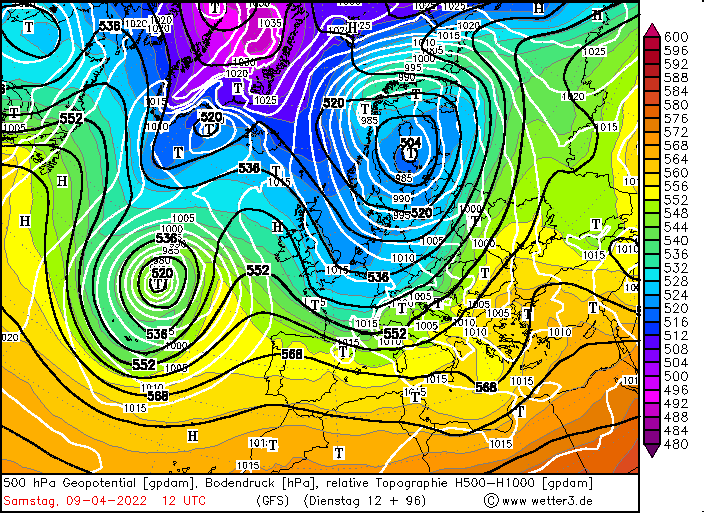 Apriltypisches Wochenende in Aussicht