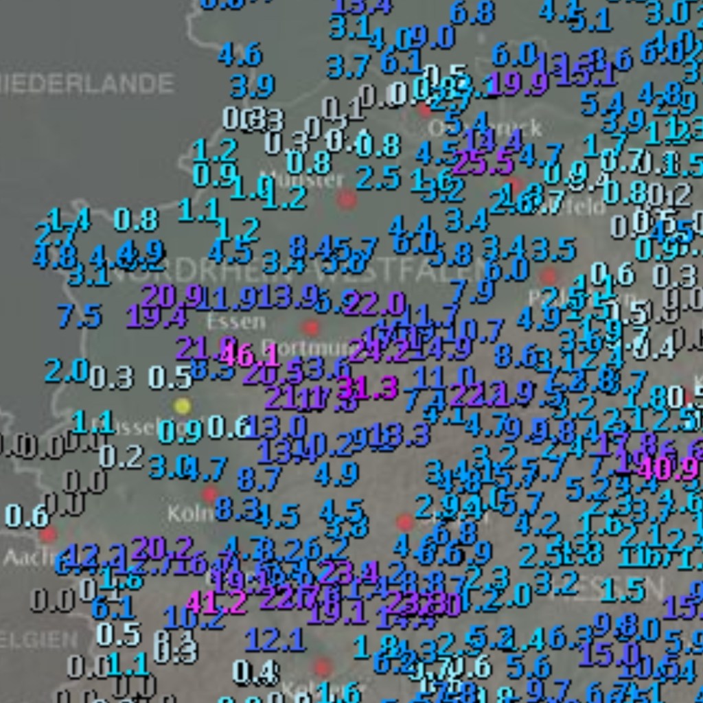 Gestern ruhig, weitere Unwetter&nbsp;folgen