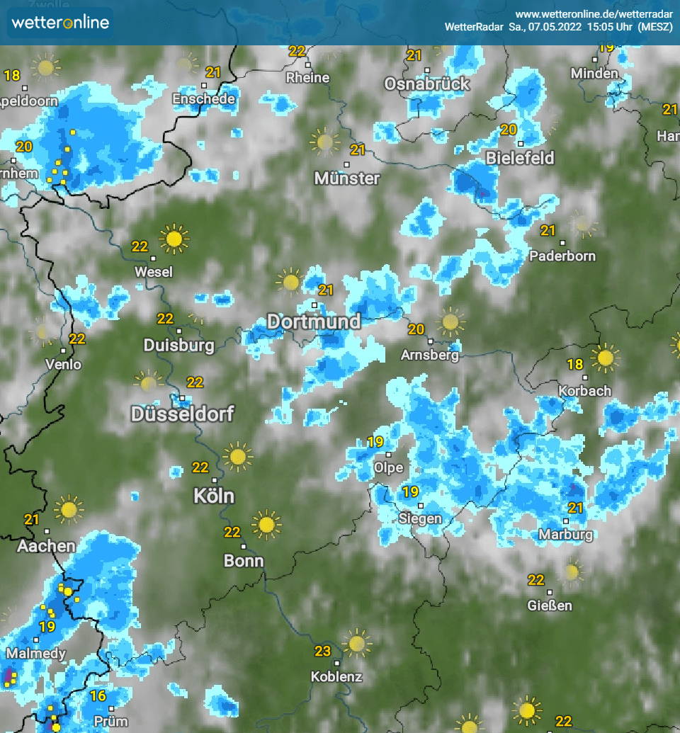 Schauer und Gewitter bilden&nbsp;sich