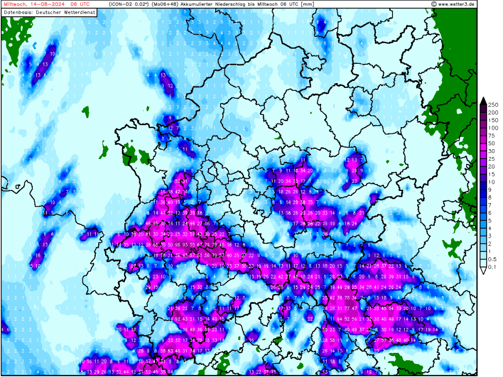 Hitze + große Schwüle, Unwettergefahr zum morgigen&nbsp;Dienstag
