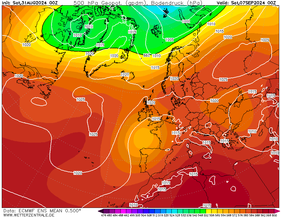 Wetterprognose 01.09. – 05.09. + Kampf der globalen&nbsp;Wettermodelle