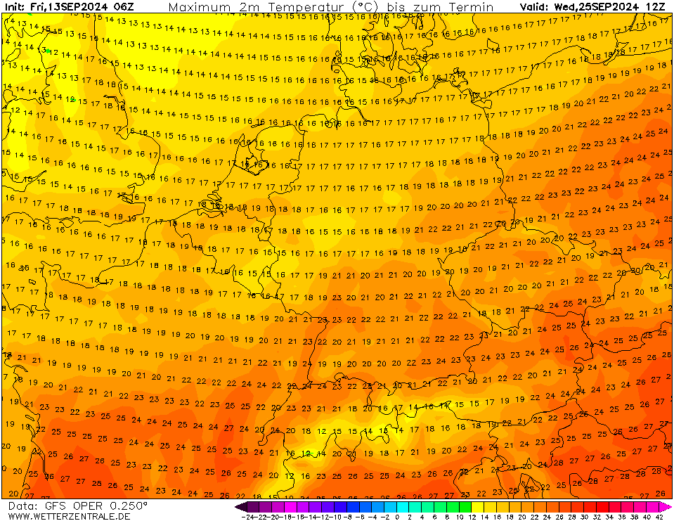 Wetterprognose 14.09. – 18.09. + trockene und warme&nbsp;Phase