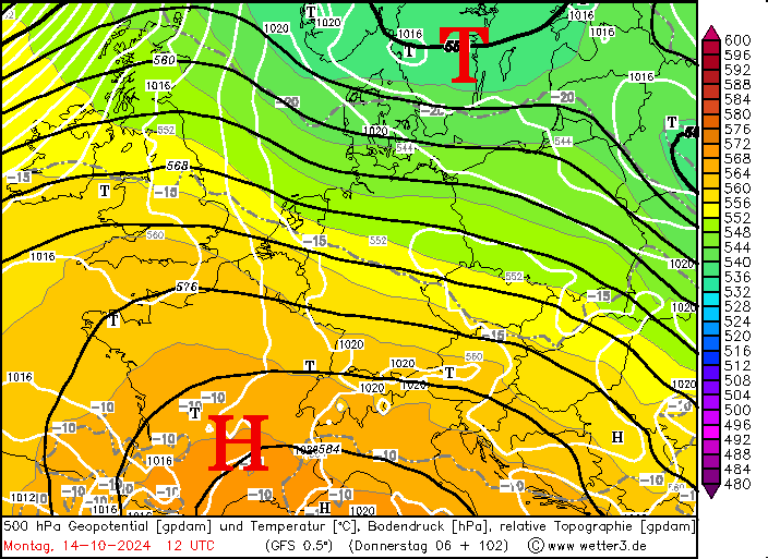 Wetterprognose 11.10. – 15.10. + Start der nächsten&nbsp;Woche