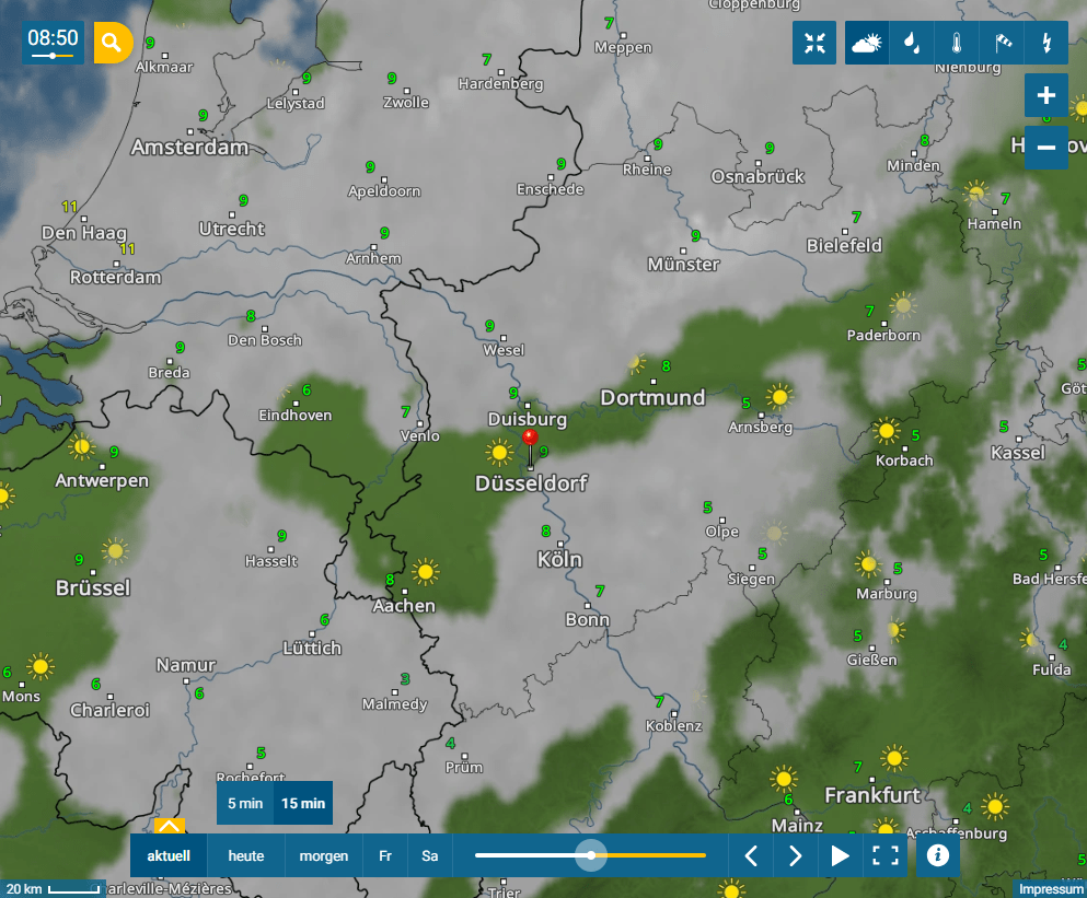 Wetter-Update am Morgen