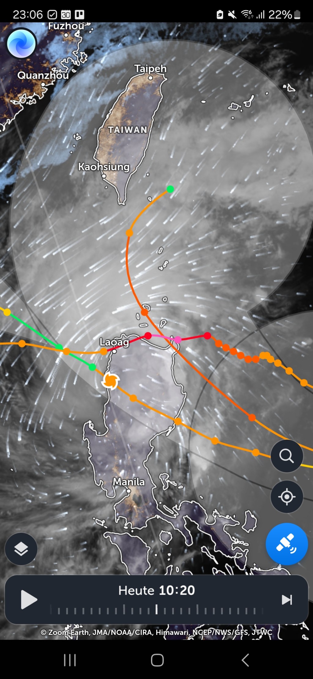 Wetterprognose 12.11. – 16.11. + Blick zu den&nbsp;Philippinen