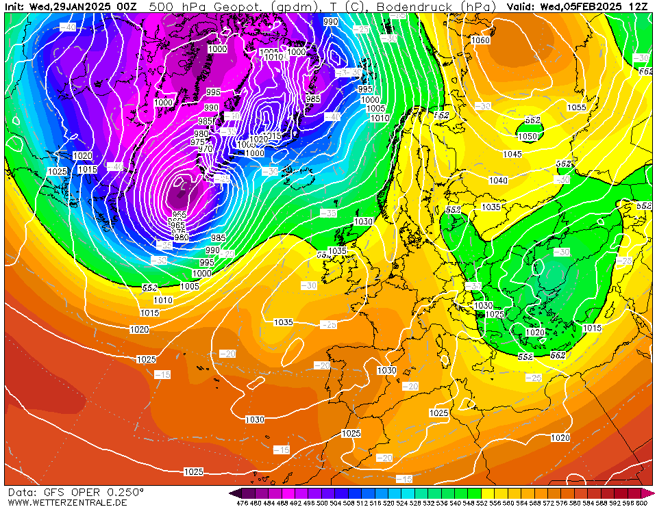 Wetterprognose 30.01. – 03.02. + Großwetterlage mit nächster&nbsp;Woche
