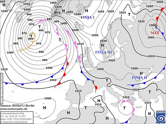 Wetterprognose 16.02. –&nbsp;20.02.