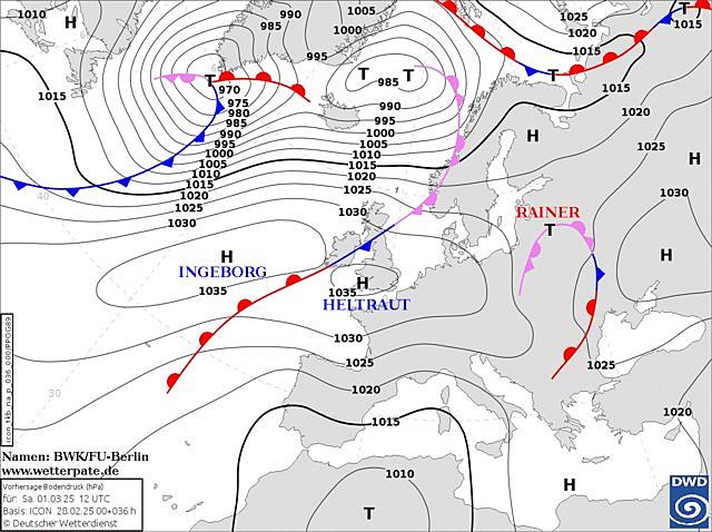 Wetterprognose 01.03. –&nbsp;05.03.