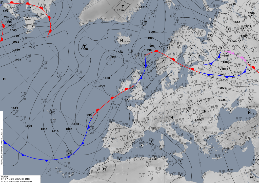 Wetterprognose 07.03. –&nbsp;12.03.