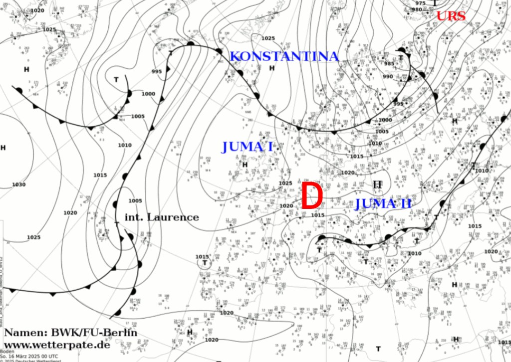 Wetterprognose 17.03. –&nbsp;21.03.