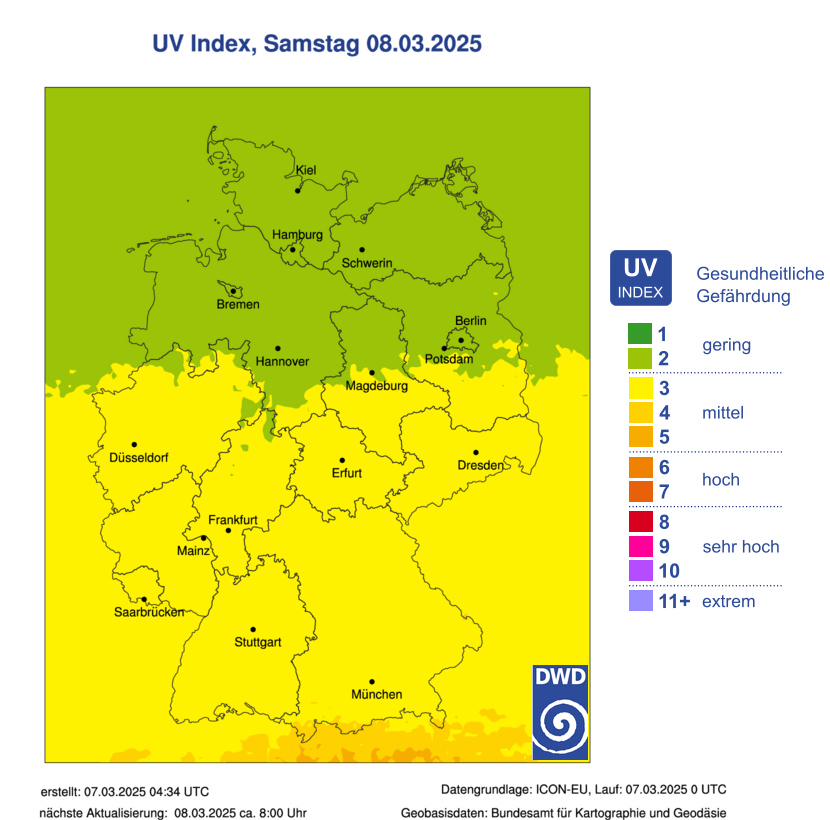 Biowetter: 07.03.2025