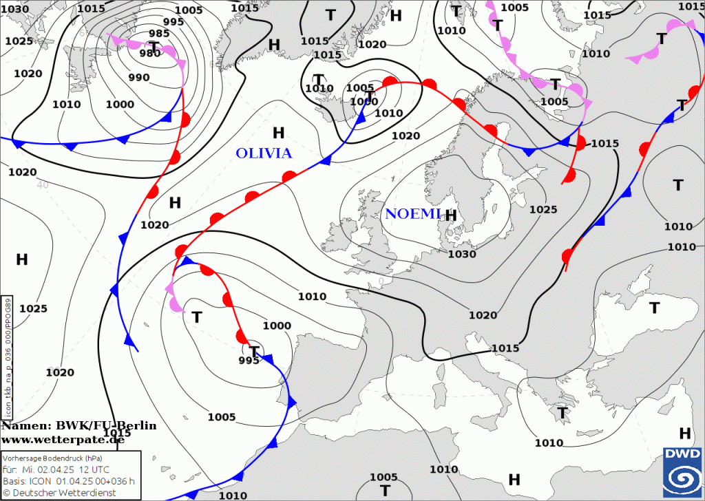 Wetterprognose 02.04. –&nbsp;06.04.