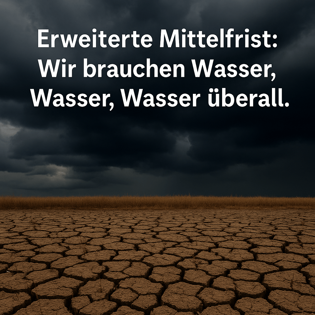 ☀️ Erweiterte Mittelfrist: Wir brauchen Wasser, Wasser, Wasser&nbsp;überall.