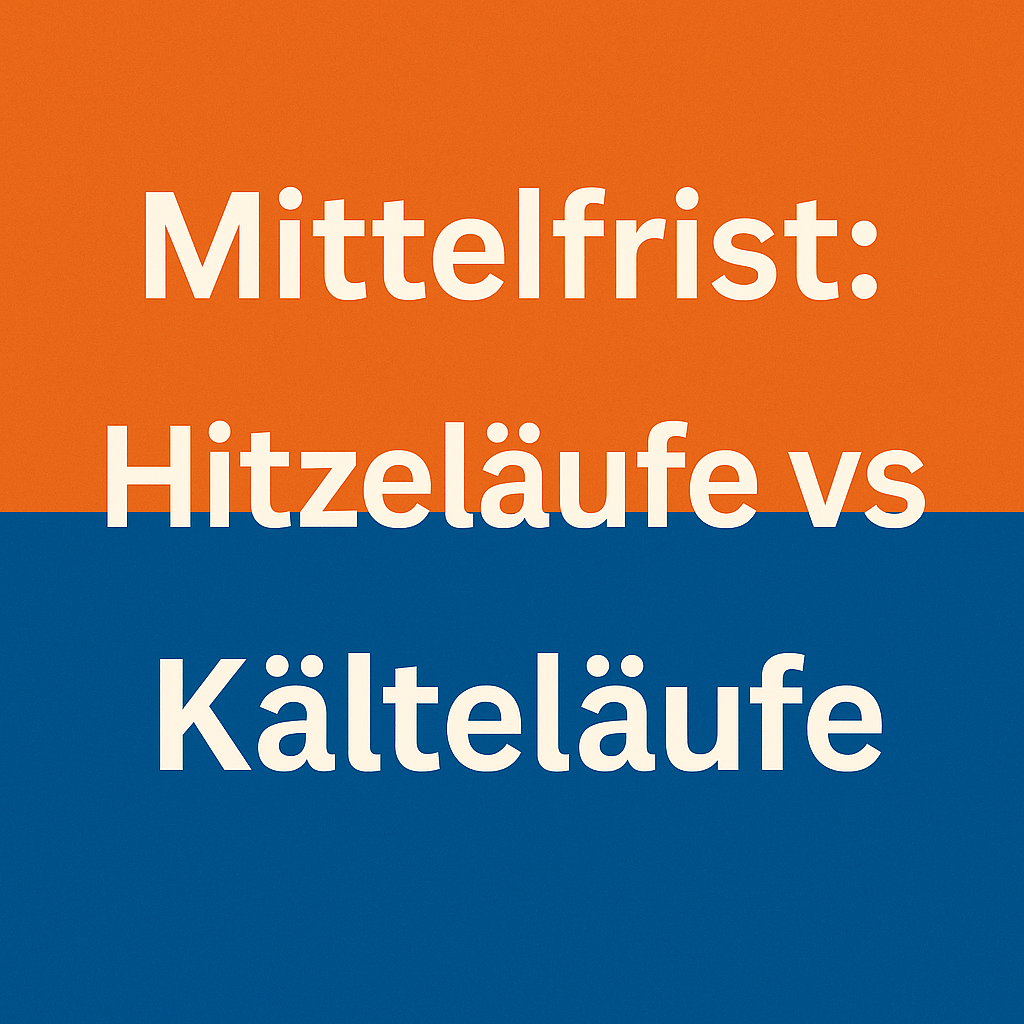 ❓Mittelfrist: Hitzeläufe vs. Kälteläufe – Modelle außer Rand und&nbsp;Band!