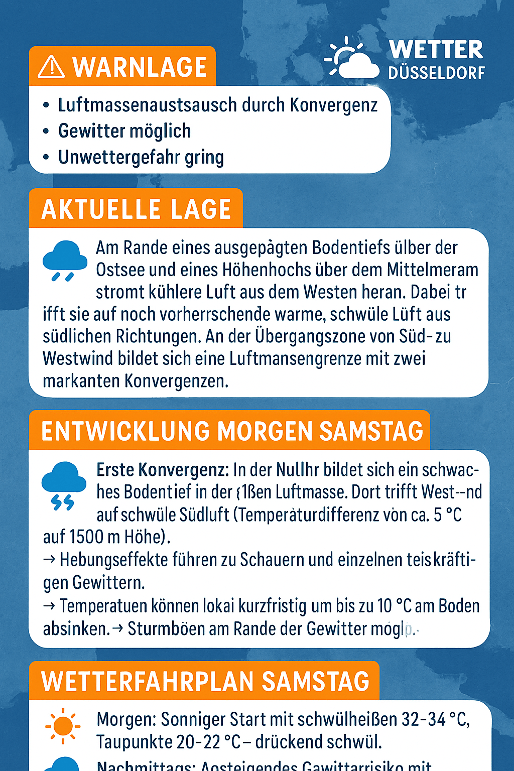 Warnlage & Ausblick auf&nbsp;Samstag