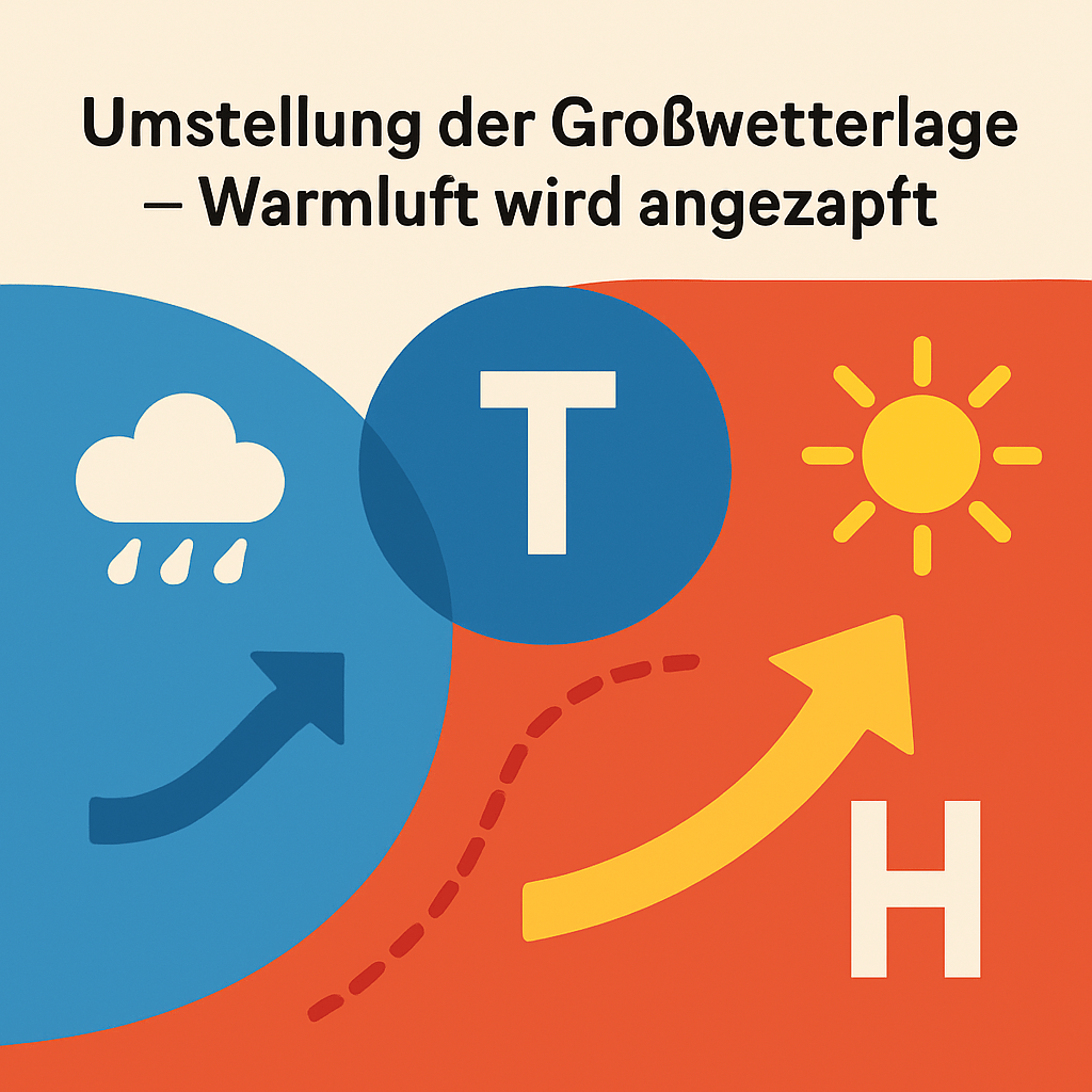 🌡️ Umstellung der Großwetterlage – Warmluft wird&nbsp;angezapft