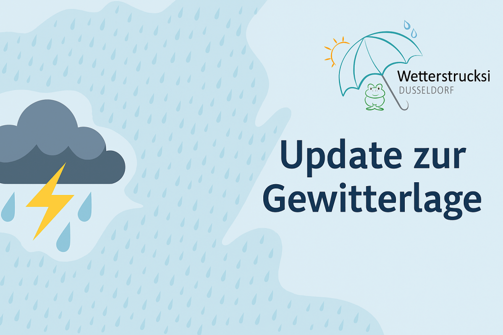 🌩️ Update zur Gewitterlage: Gewittriger Starkregen am späten&nbsp;Nachmittag