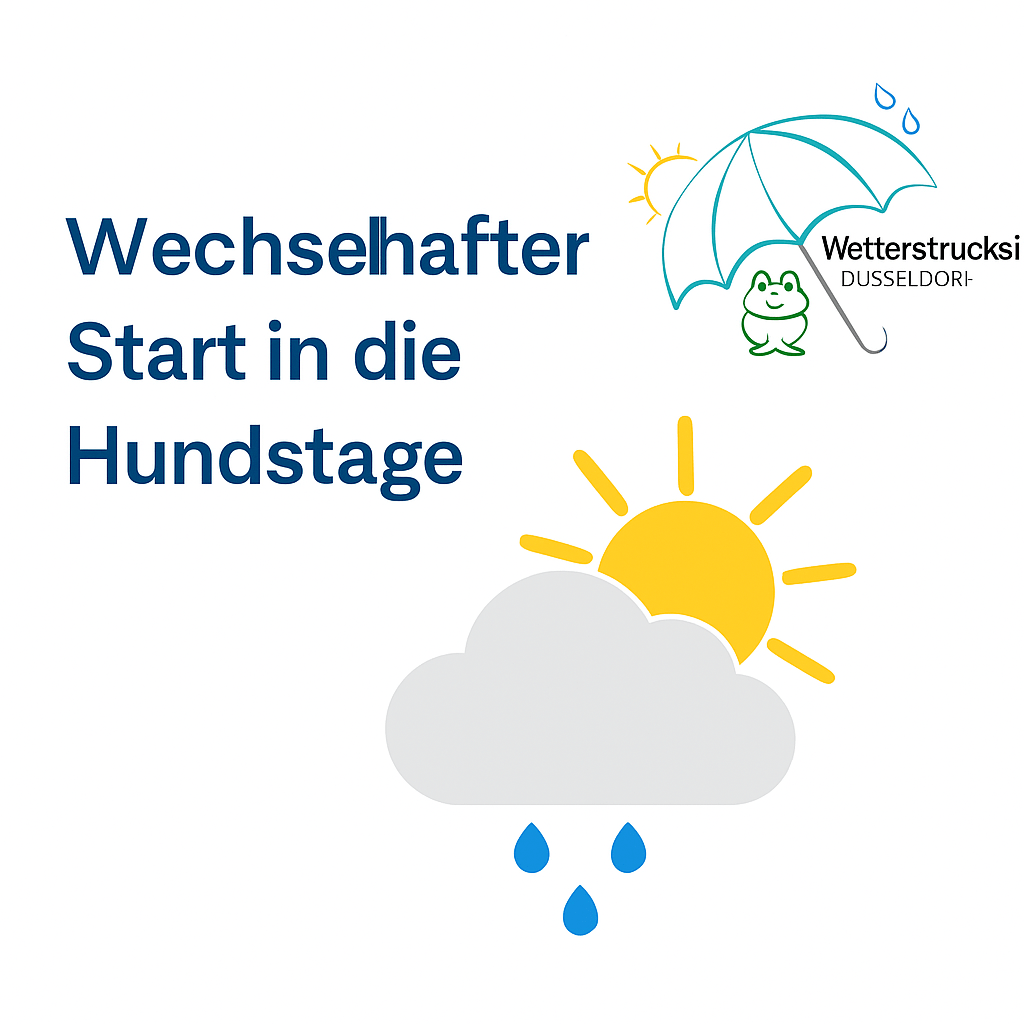 🌦️ Wetterprognose 21.–24. Juli – Wechselhafter Start in die&nbsp;Hundstage