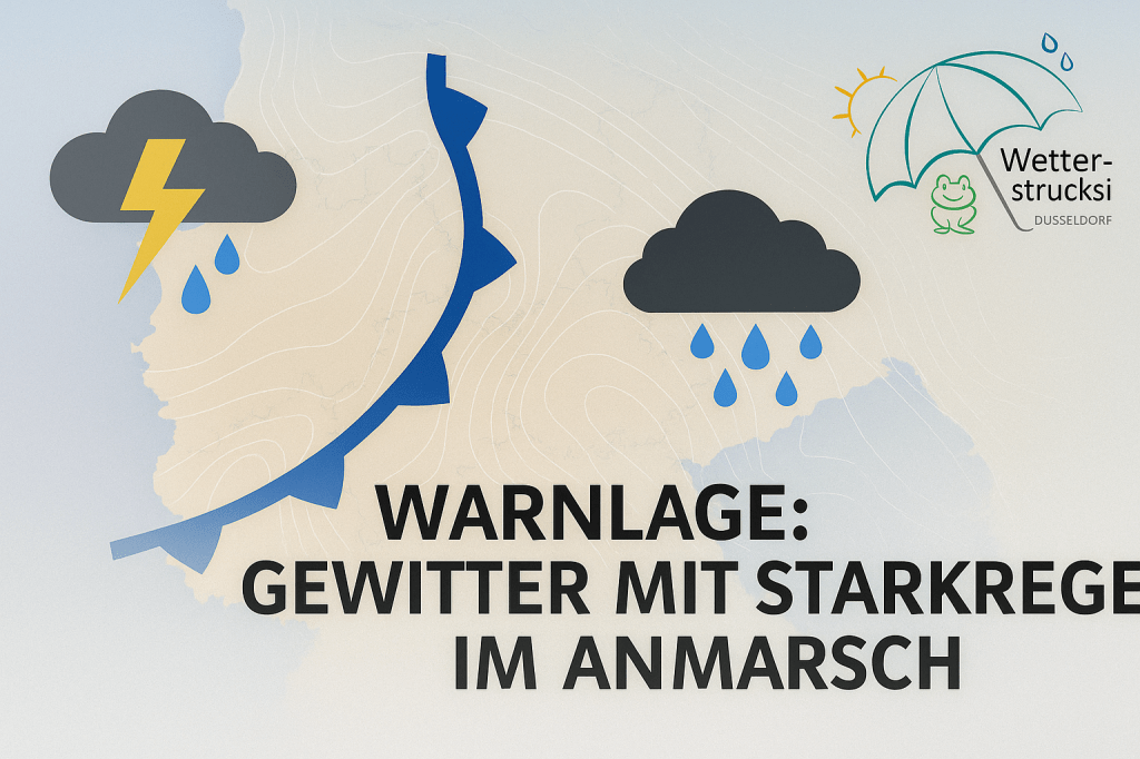 🌩️ Warnlage: Gewitter mit Starkregen im&nbsp;Anmarsch