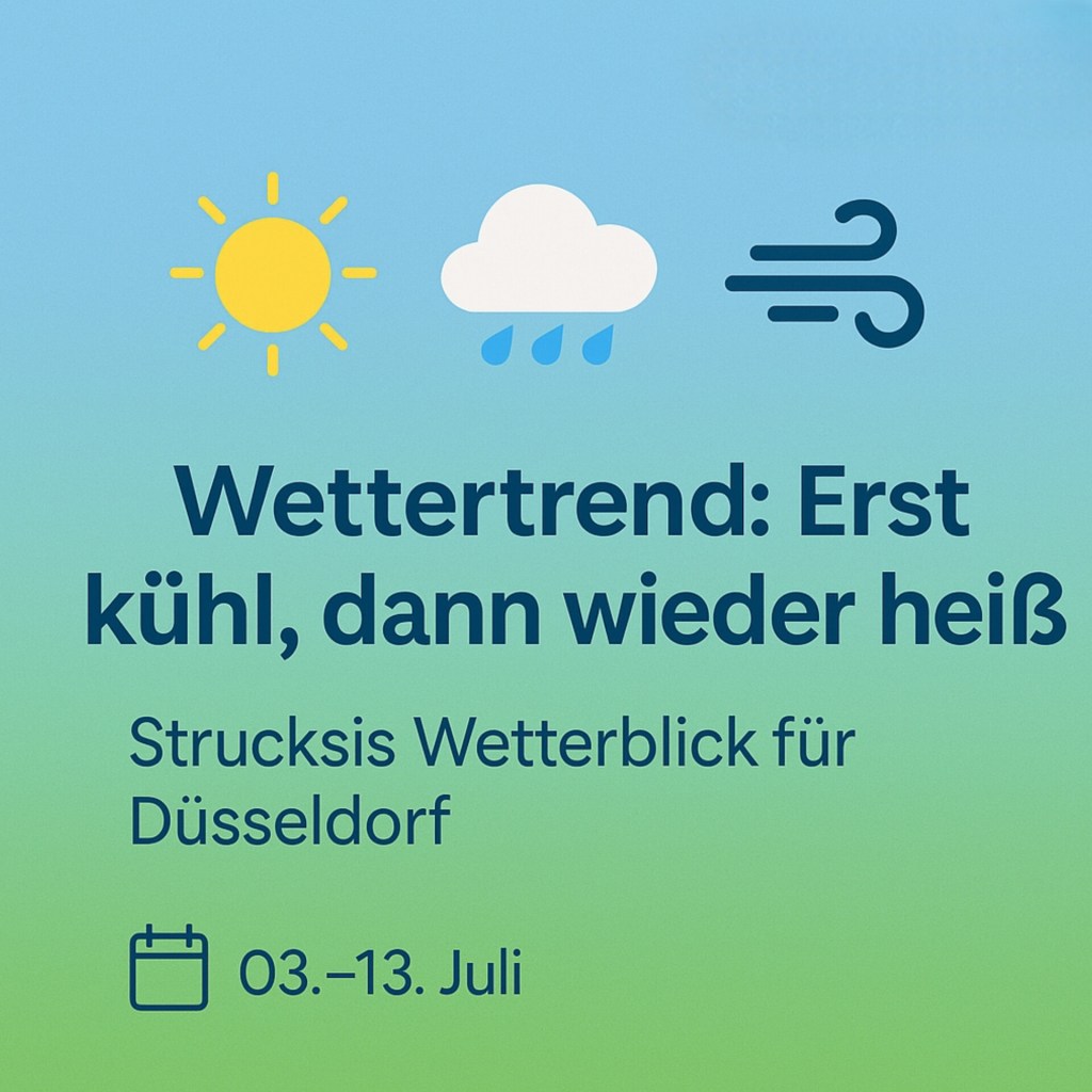 Strucksis Wetterblick: Wettertrend für&nbsp;Düsseldorf