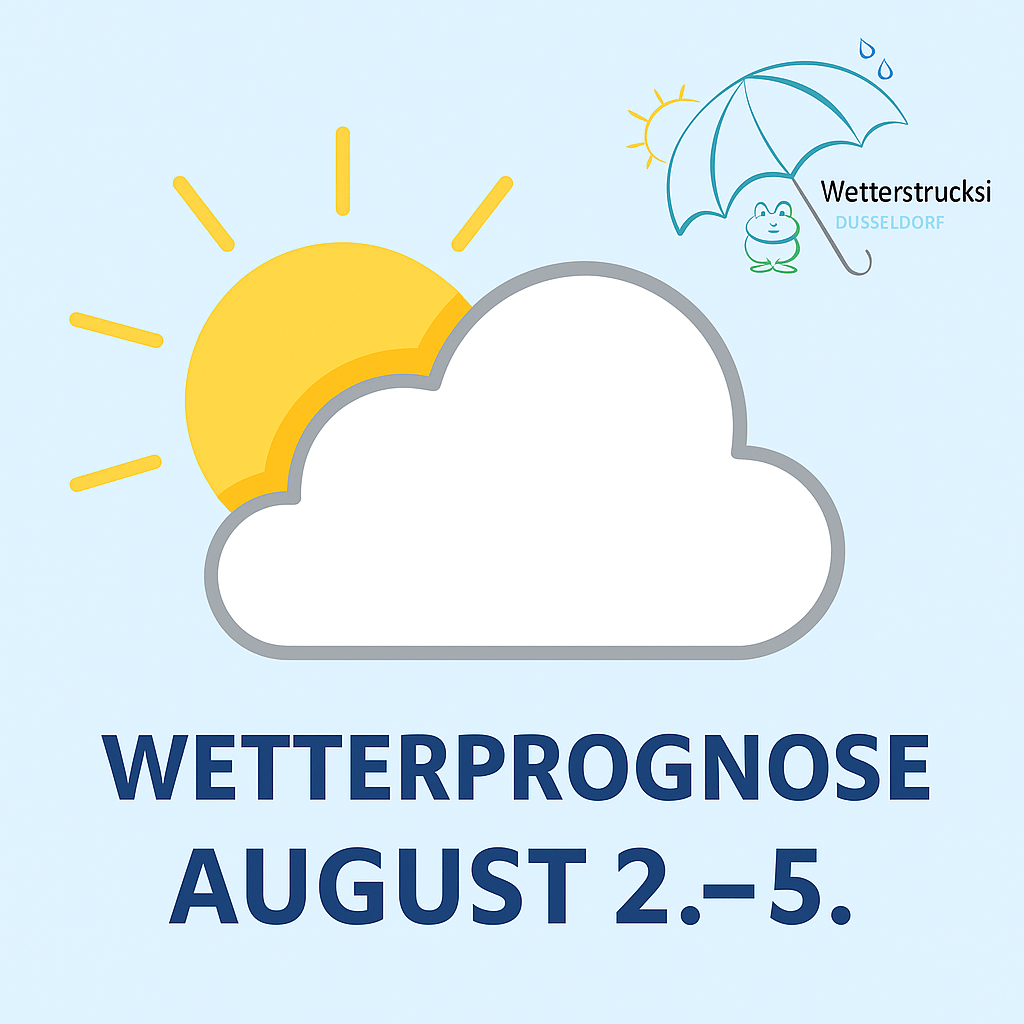 🌤️ Wetterprognose 2.–5.&nbsp;August